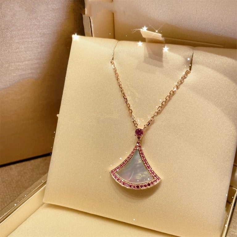 [⭐Corinne]DREAM NECKLACE MOP DIAMOND PINK