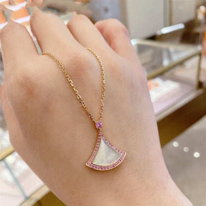 [⭐Corinne]DREAM NECKLACE MOP DIAMOND PINK