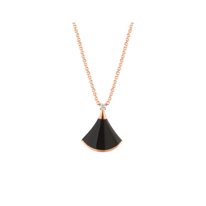 [⭐Corinne]DREAM NECKLACE ONYX 1 DIAMOND