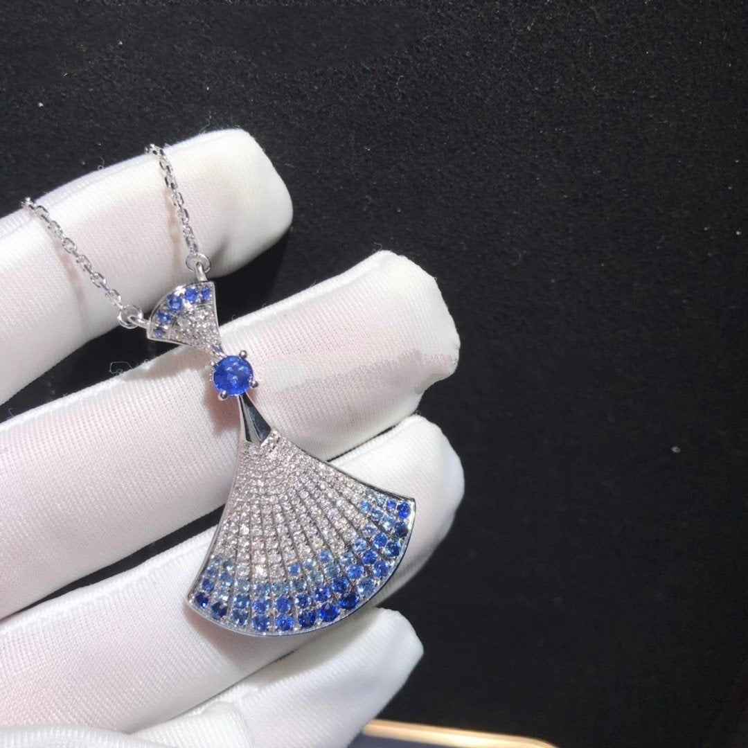 [⭐Corinne]DREAM NECKLACE AGATE SILVER DIAMOND