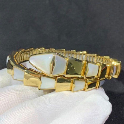 [⭐Corinne]SERPENTI BRACELET MOP GOLD
