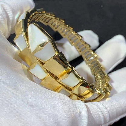 [⭐Corinne]SERPENTI BRACELET MOP GOLD