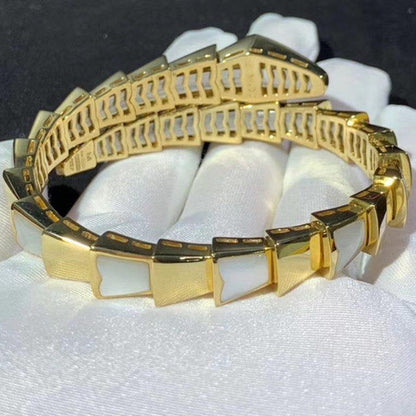 [⭐Corinne]SERPENTI BRACELET MOP GOLD