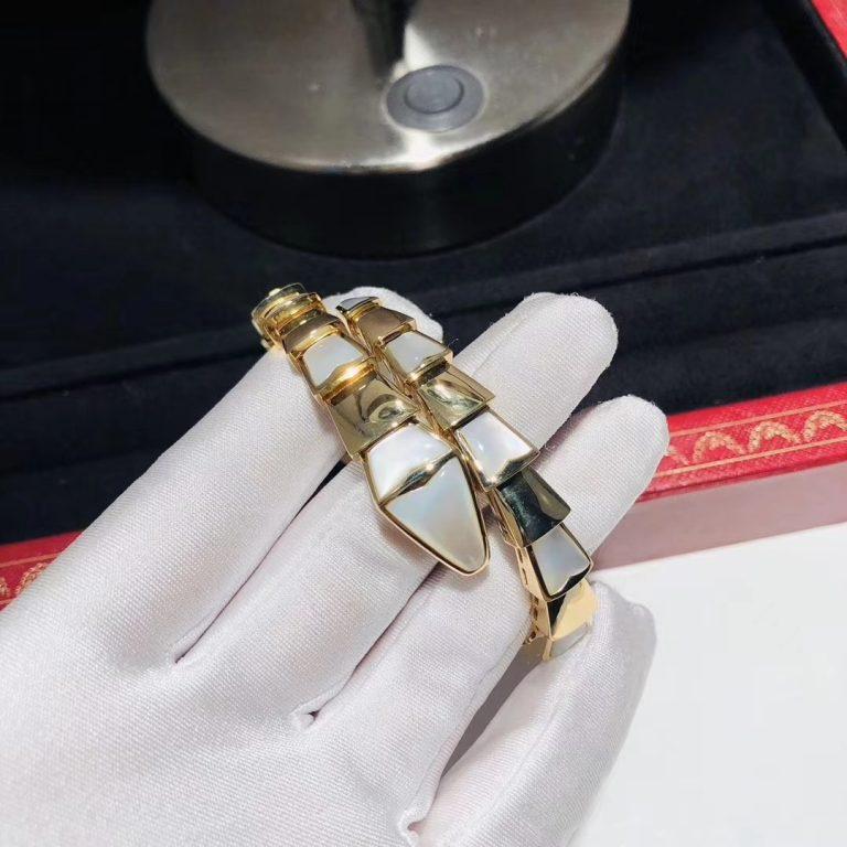 [⭐Corinne]SERPENTI BRACELET MOP GOLD