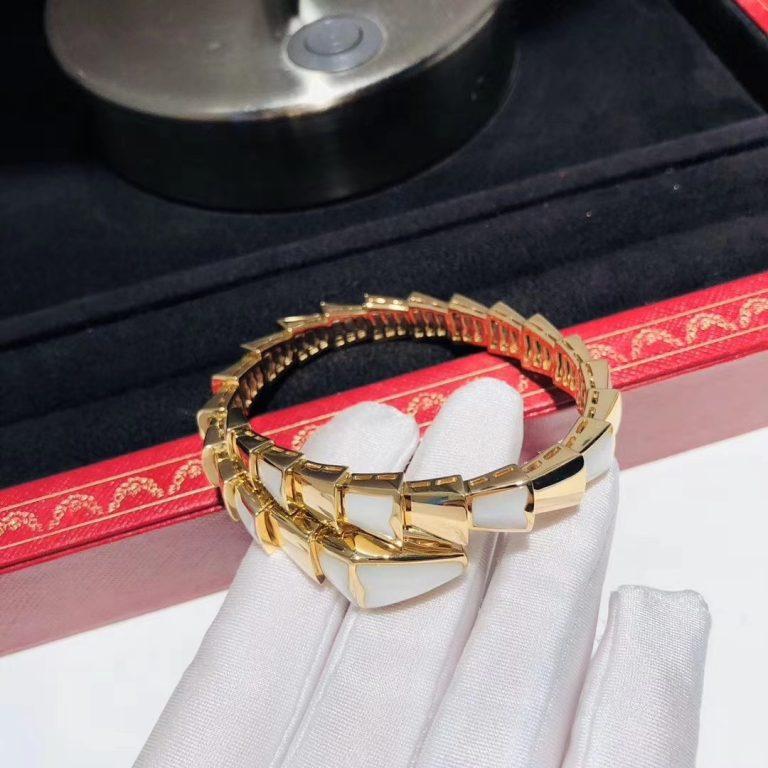 [⭐Corinne]SERPENTI BRACELET MOP GOLD