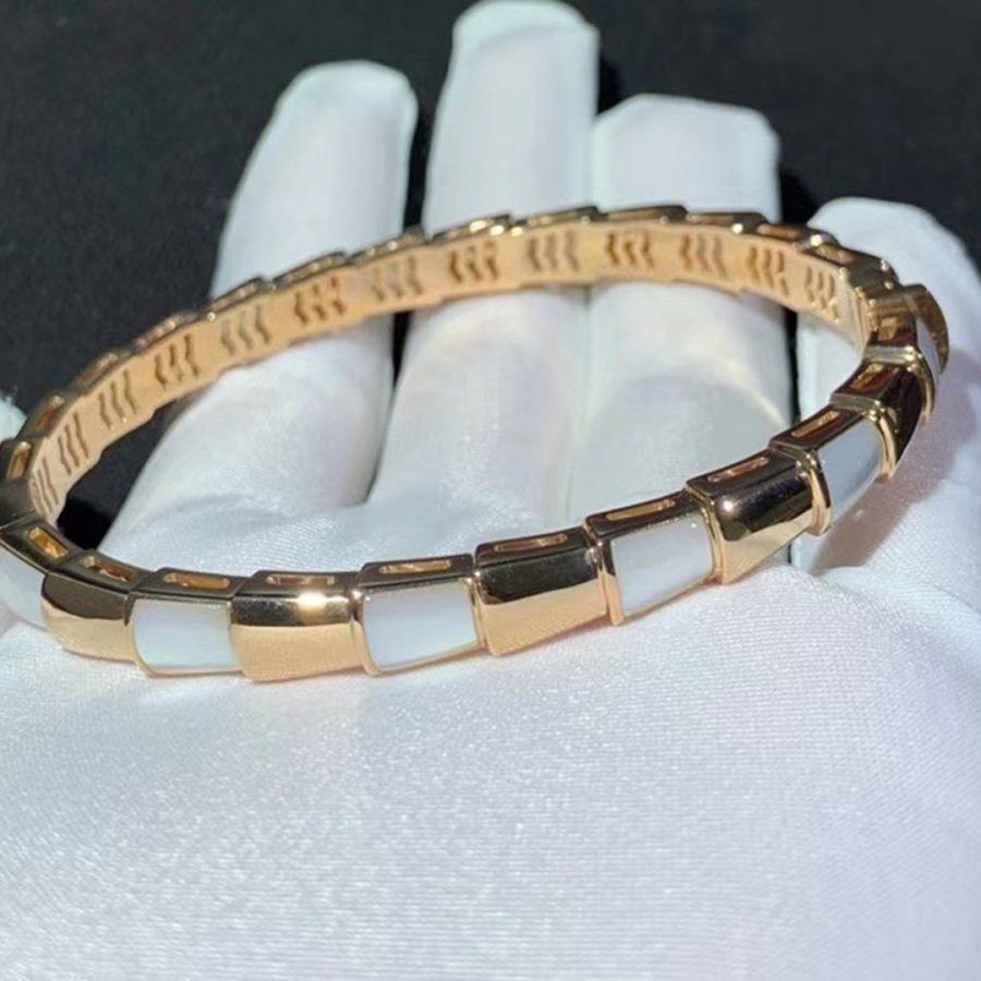 [⭐Corinne]SERPENTI BRACELET PINK GOLD MOP