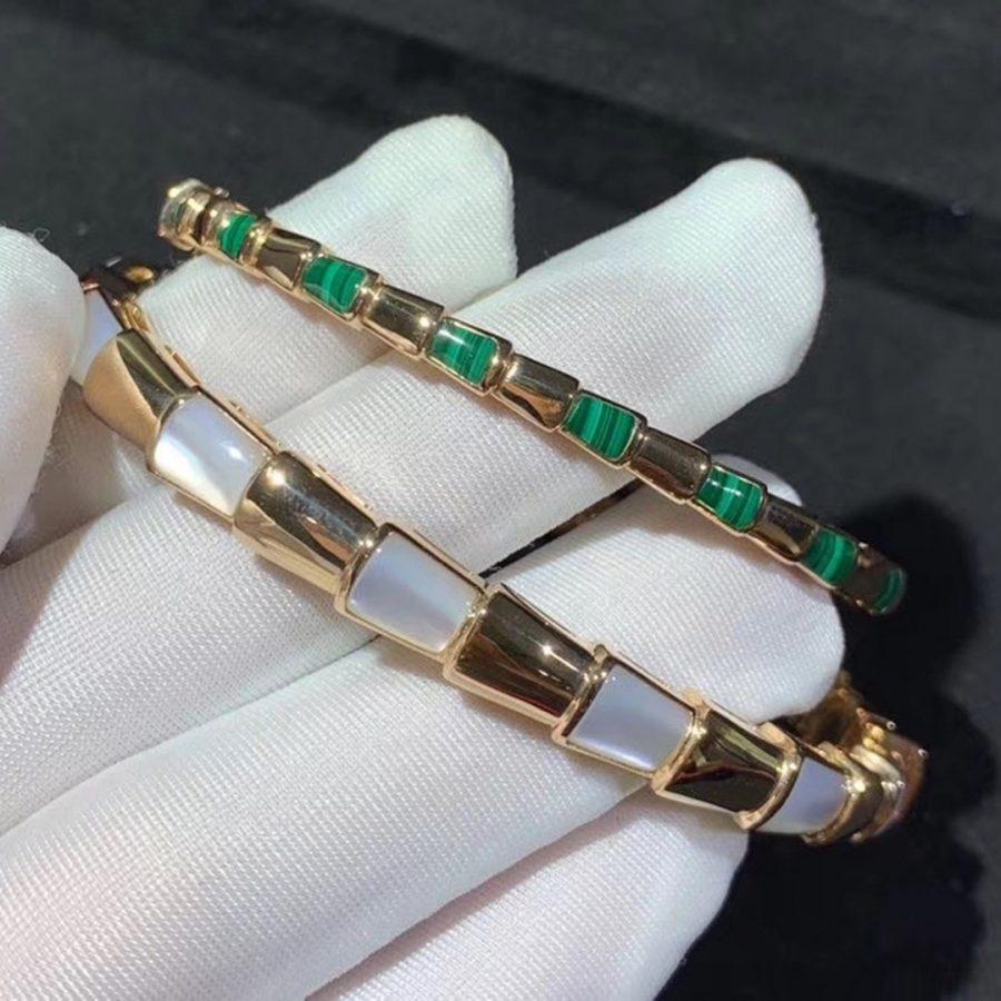 [⭐Corinne]SERPENTI BRACELET PINK GOLD MOP
