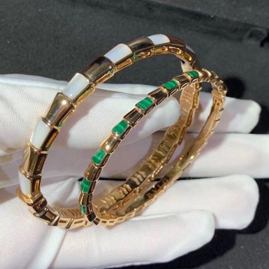 [⭐Corinne]SERPENTI BRACELET PINK GOLD MOP