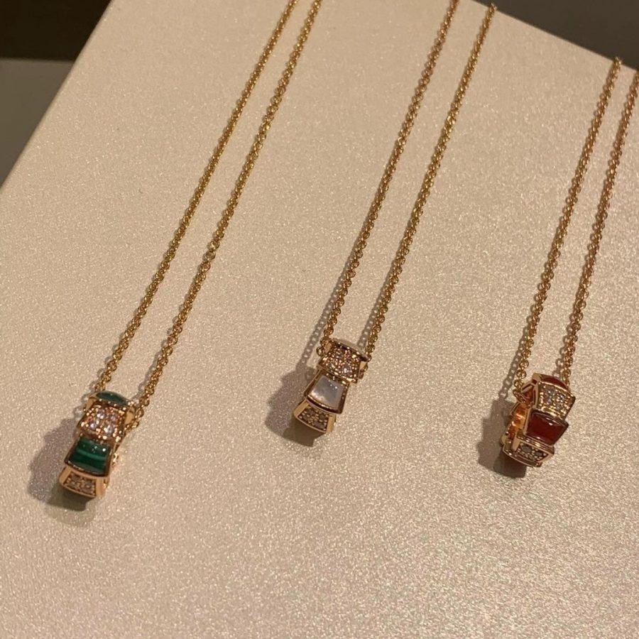 [⭐Corinne]SERPENTI PEDANT DIAMOND NECKLACE