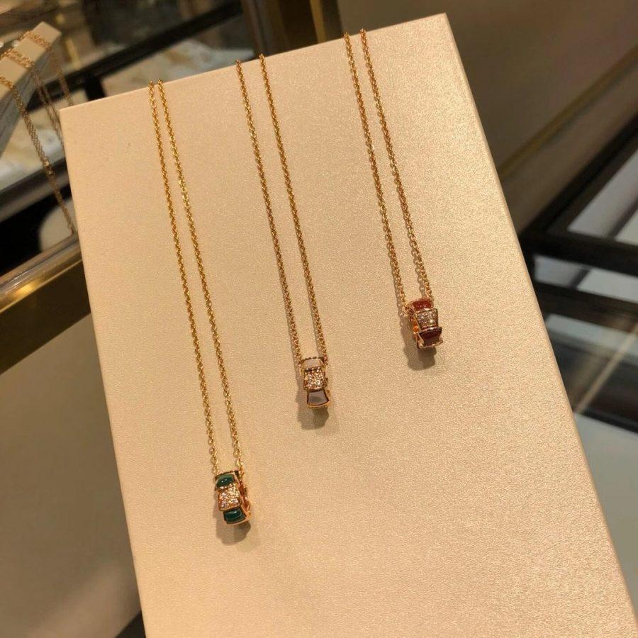 [⭐Corinne]SERPENTI PEDANT DIAMOND NECKLACE