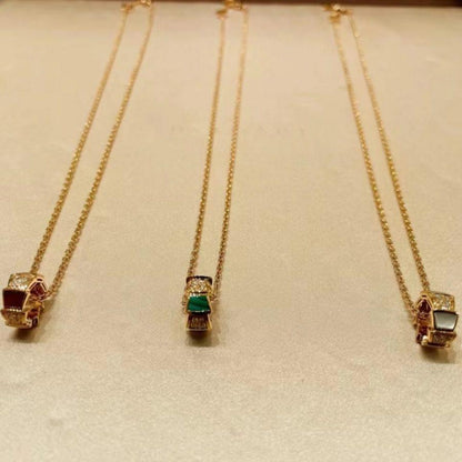 [⭐Corinne]SERPENTI PEDANT DIAMOND NECKLACE