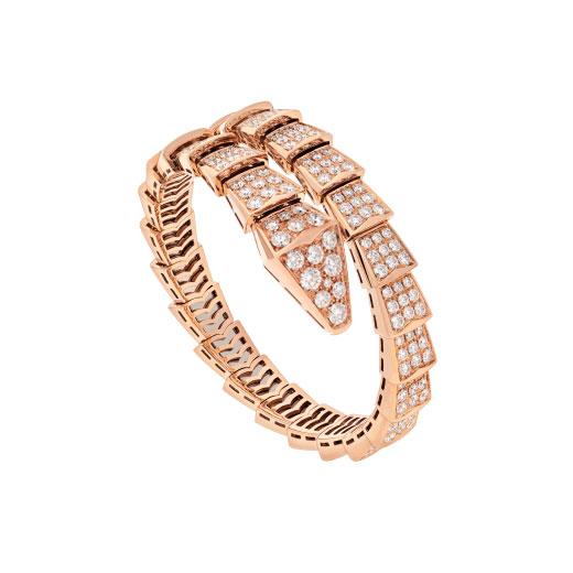 [⭐Corinne]SERPENTI BRACELET 8MM PINK GOLD DIAMOND