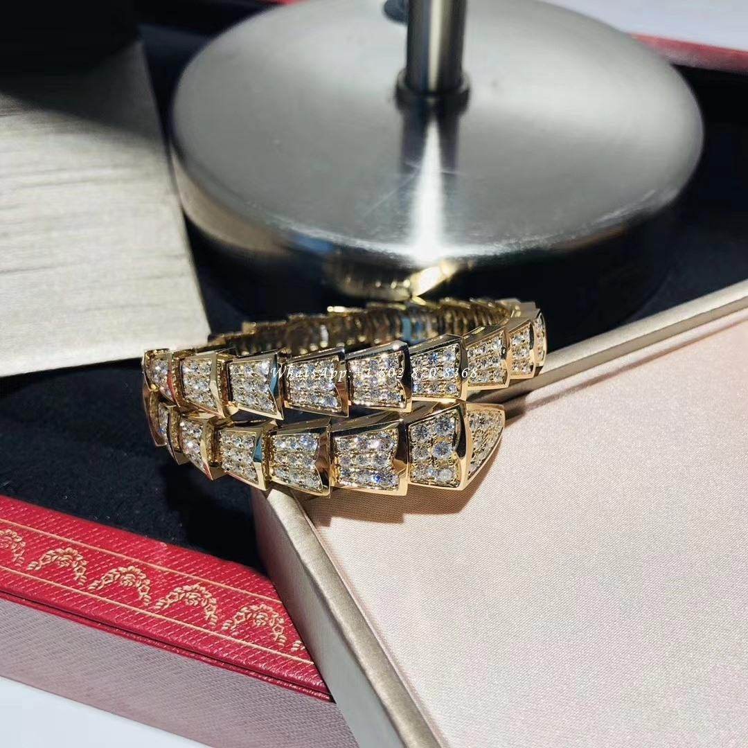 [⭐Corinne]SERPENTI BRACELET 8MM GOLD DIAMOND