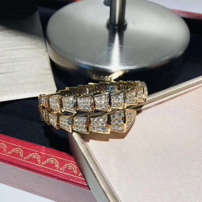 [⭐Corinne]SERPENTI BRACELET 8MM GOLD DIAMOND