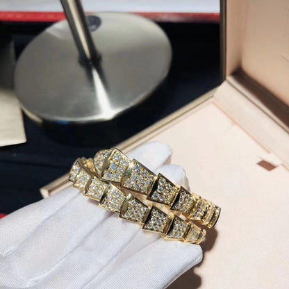 [⭐Corinne]SERPENTI BRACELET 8MM GOLD DIAMOND