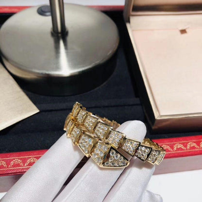 [⭐Corinne]SERPENTI BRACELET 8MM GOLD DIAMOND