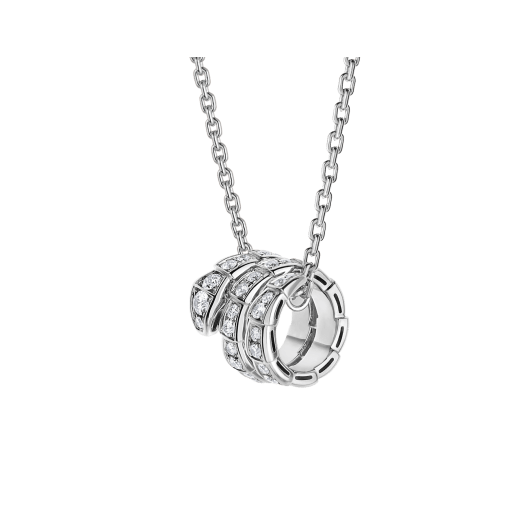 [⭐Corinne]SERPENTI  NECKLACE DOUBLE RING DIAMOND