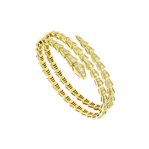 [⭐Corinne]SERPENTI BRACELET GOLD DIAMOND DOUBLE ROW