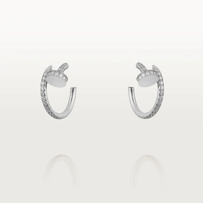 [⭐Corinne]JUSTE EARRINGS 12.75MM SILVER DIAMOND