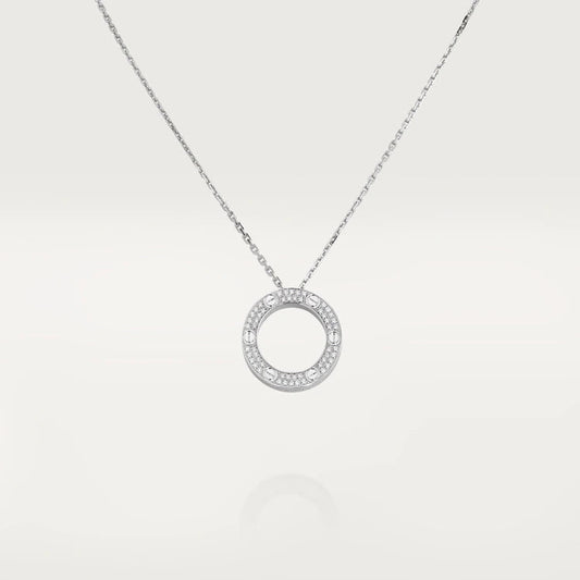 [⭐Corinne]LOVE NECKLACE ADJUSTABLE SILVER
