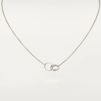 [⭐Corinne]LOVE NECKLACE PINK GOLD AND SILVER