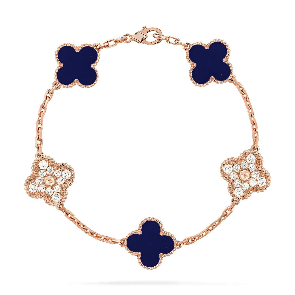 [⭐Corinne]CLOVER 5 MOTIF LAPIS LAZULI BRACELET COLLECTION