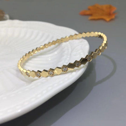 [⭐Corinne]BEE LOVE GOLD DIAMOND BRACELET