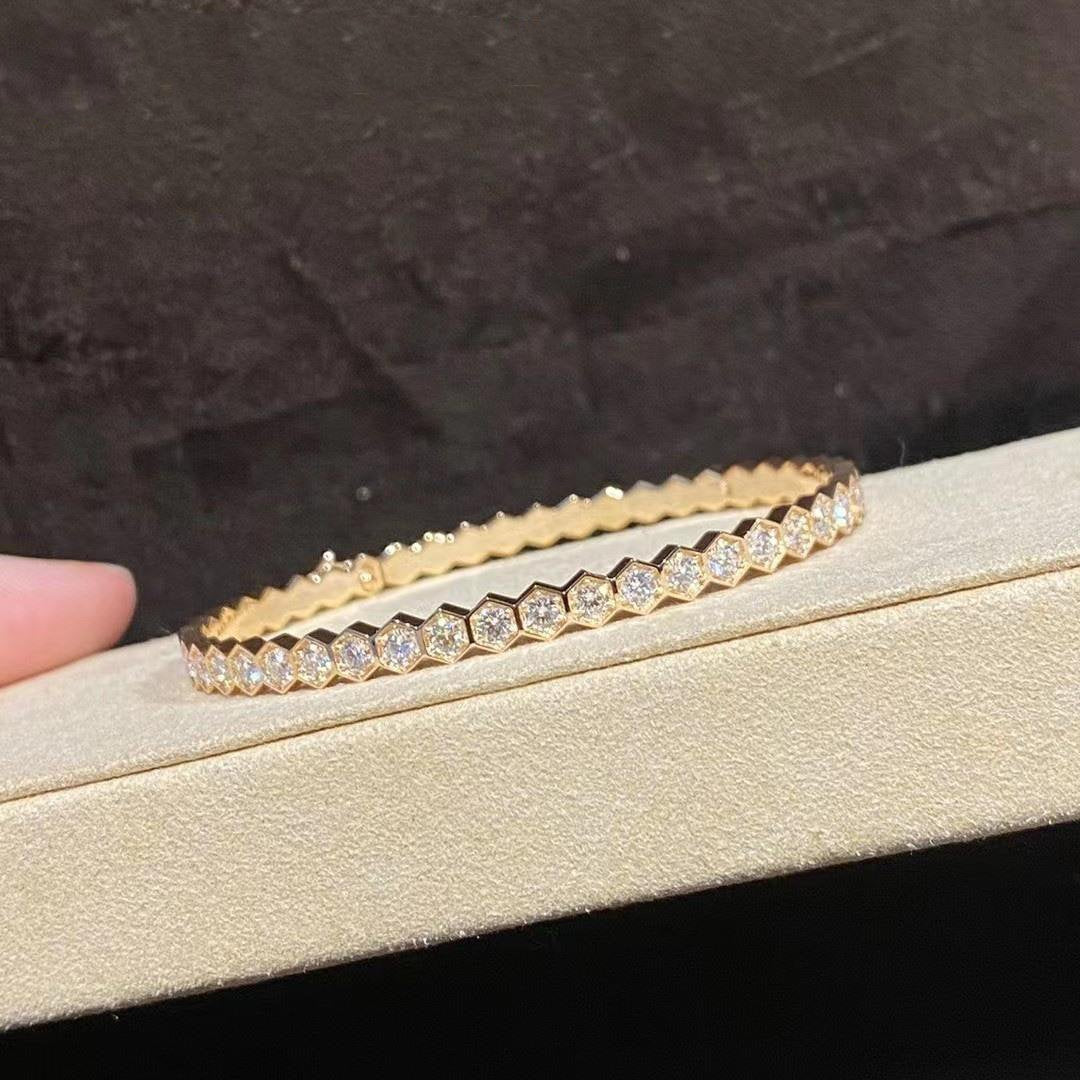 [⭐Corinne]BEE LOVE GOLD BRACELET FULL DIAMOND