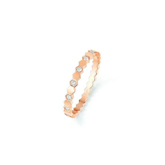 [⭐Corinne]BEE LOVE RING PINK GOLD DIAMOND