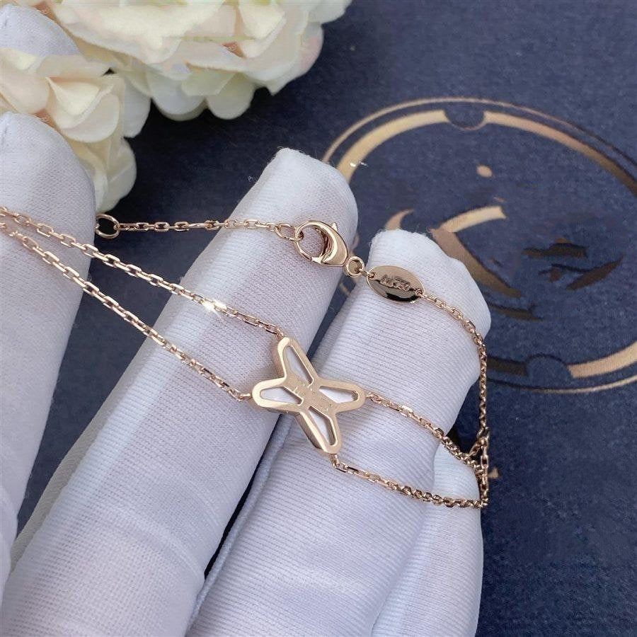 [⭐Corinne]JEUX BRACELET WHITE MOP PINK GOLD 1 DIAMOND