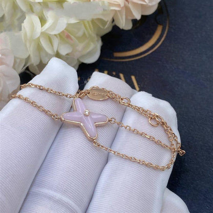 [⭐Corinne]JEUX BRACELET PINK MOP PINK GOLD 1 DIAMOND