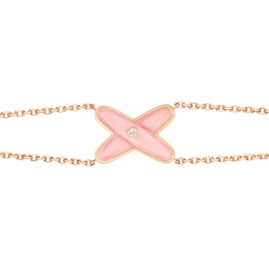 [⭐Corinne]JEUX BRACELET PINK MOP PINK GOLD 1 DIAMOND