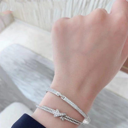 [⭐Corinne]JEUX DE BRACELET DIAMONDS SILVER