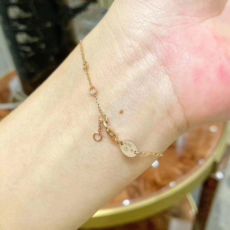 [⭐Corinne]JEUX DE BRACELET MOP PINK GOLD DIAMONDS