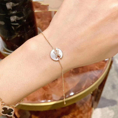 [⭐Corinne]JEUX DE BRACELET MOP PINK GOLD DIAMONDS