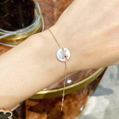 [⭐Corinne]JEUX DE BRACELET MOP PINK GOLD DIAMONDS