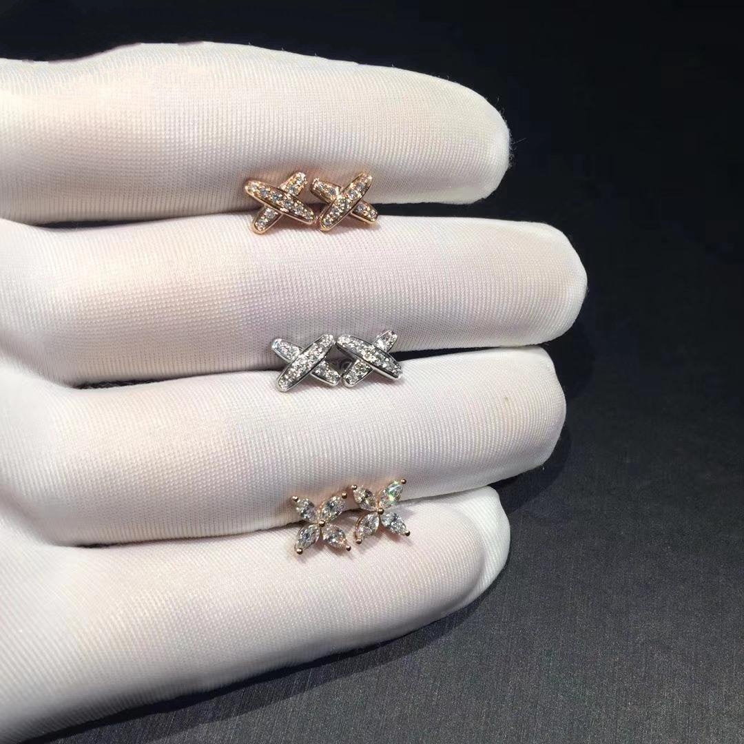 [⭐Corinne]JEUX DE DIAMOND EARRINGS
