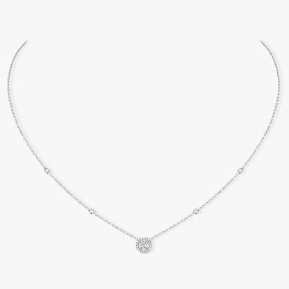 [⭐Corinne]Diamond Necklace 0,20ct Brilliant Shape Joy