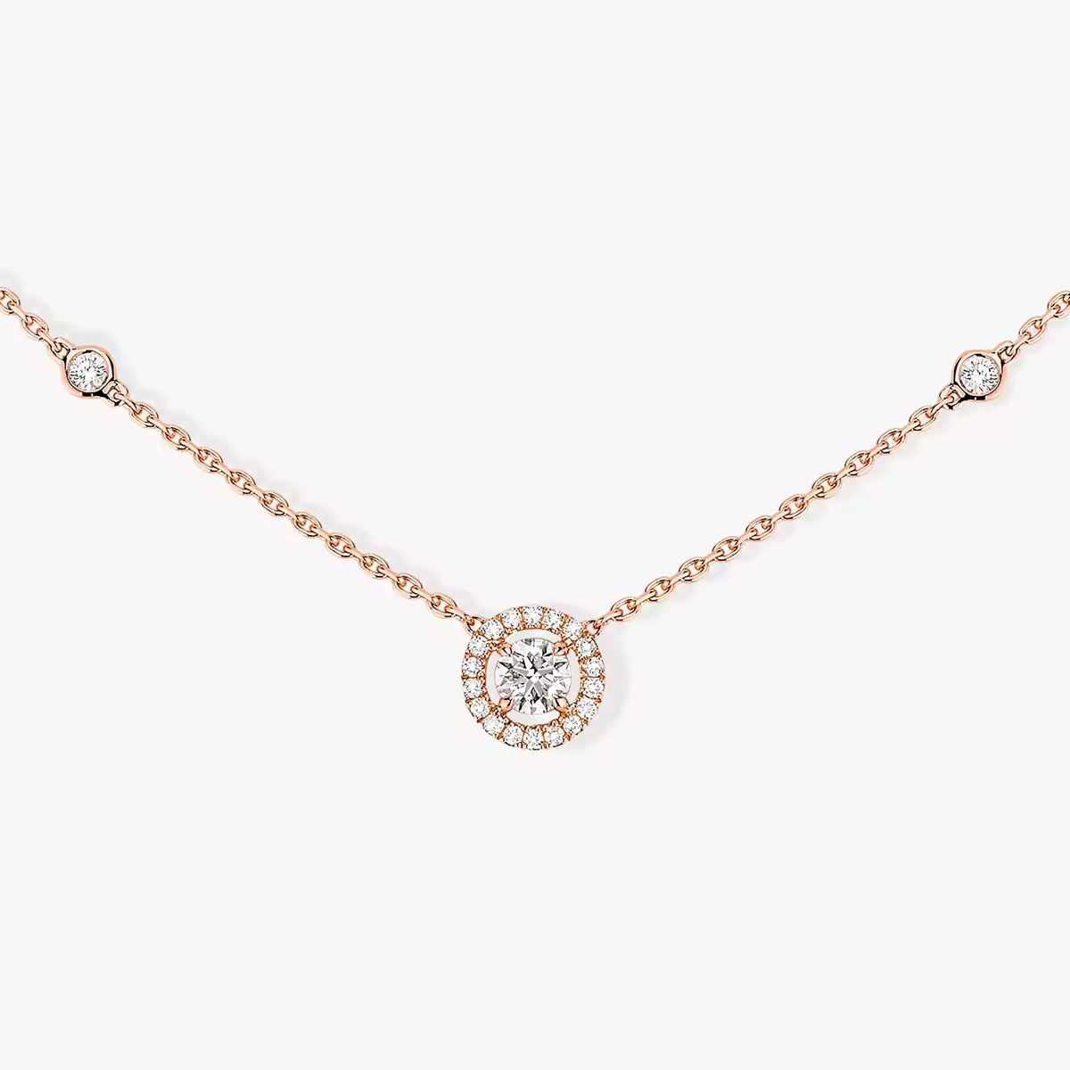 [⭐Corinne]Diamond Necklace 0,20ct Brilliant Shape Joy