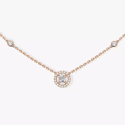 [⭐Corinne]Diamond Necklace 0,20ct Brilliant Shape Joy