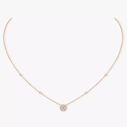 [⭐Corinne]Diamond Necklace 0,20ct Brilliant Shape Joy