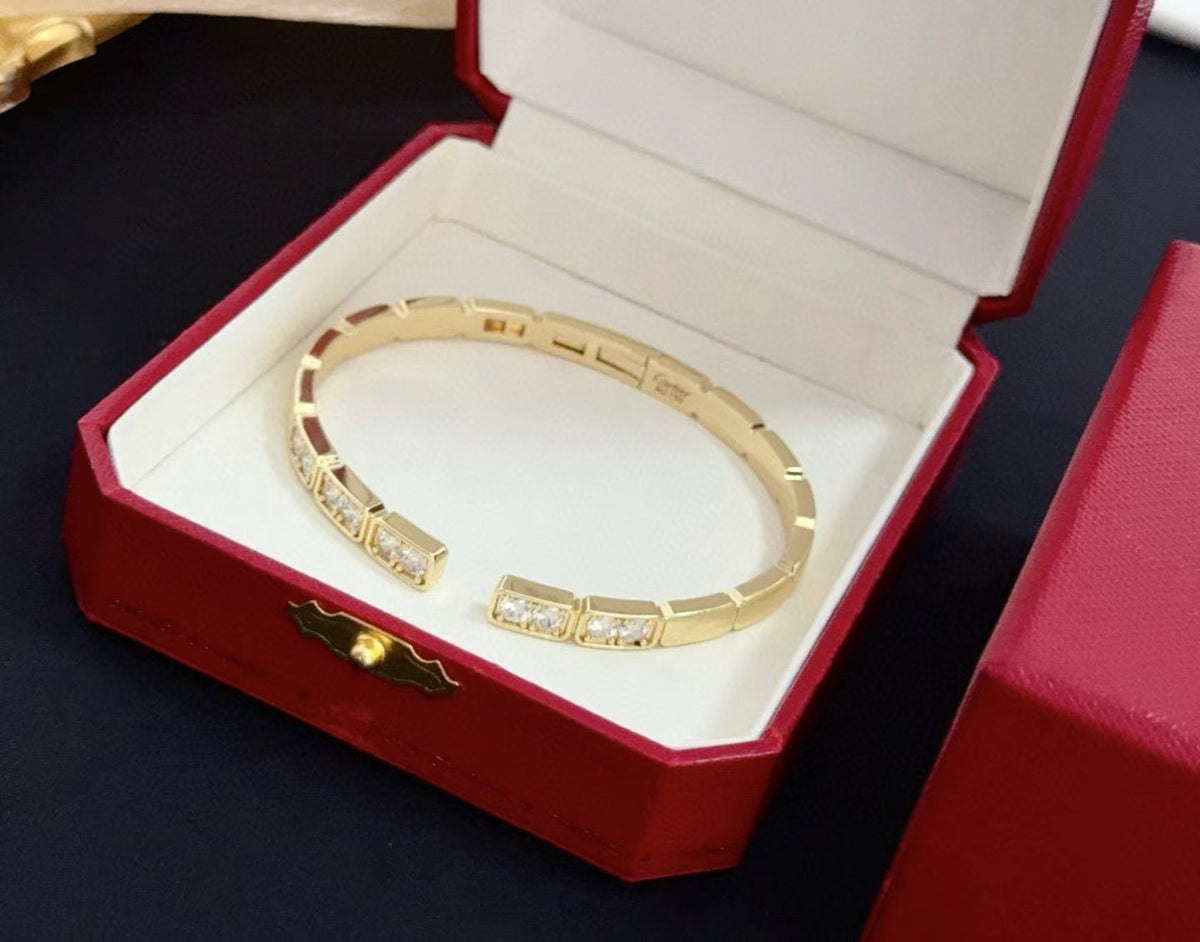 [⭐Corinne jewelrys]LOVE DIAMOND OPEN  BRACELET