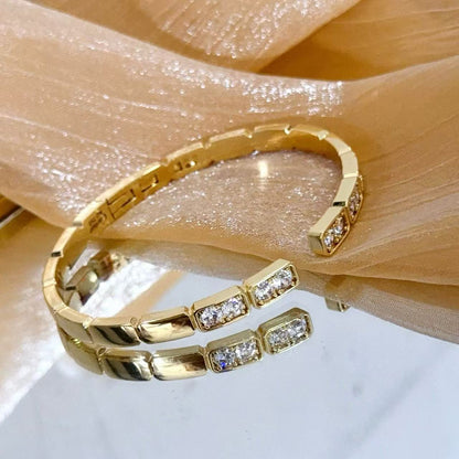 [⭐Corinne jewelrys]LOVE DIAMOND OPEN  BRACELET