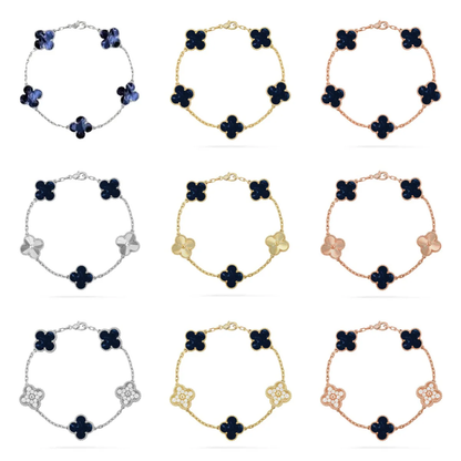 [⭐Corinne]CLOVER 5 MOTIF PIETERSITE BRACELET COLLECTION
