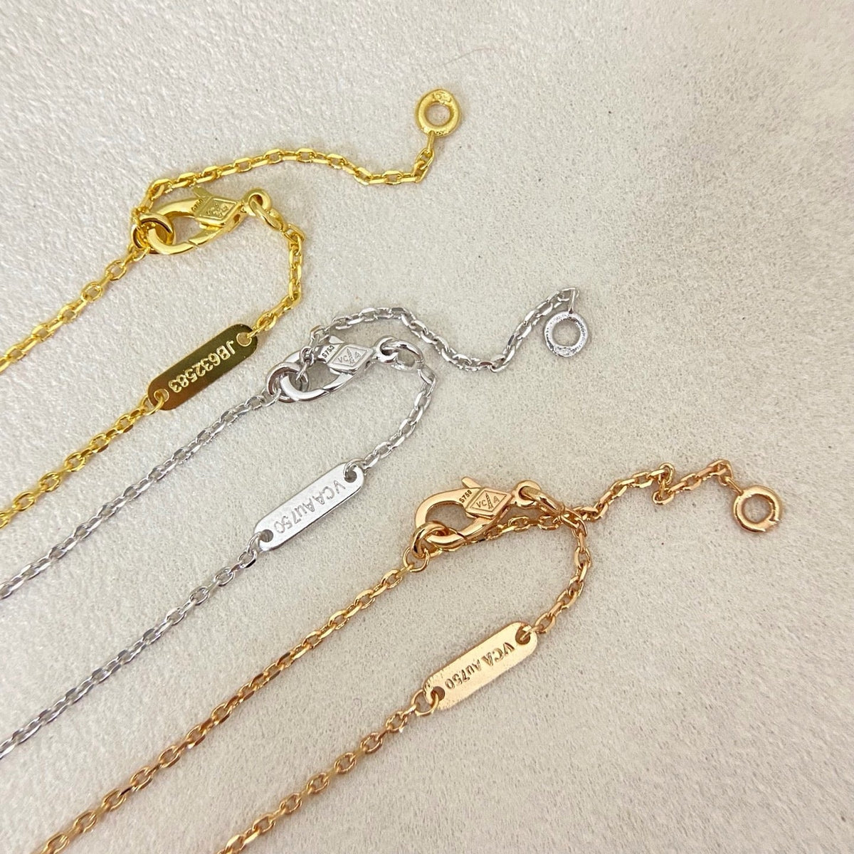 [⭐Corinne]NEW 15MM PURPLE SAND-GOLD FOUR-LEAF CLOVER NECKLACE