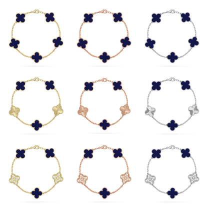 [⭐Corinne]CLOVER 5 MOTIF LAPIS LAZULI BRACELET COLLECTION