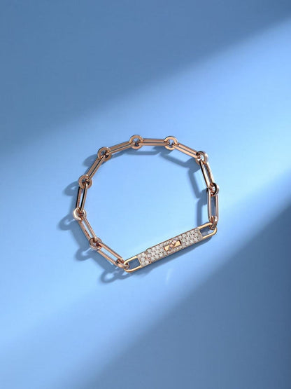 [⭐Corinne]CHAINE BRACELET SMALL MODEL DIAMOND