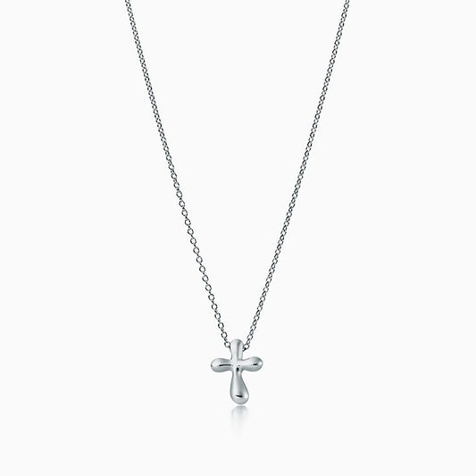 [Corinne]CROSS PENDANT MINI BARE CROSS NECKLACE