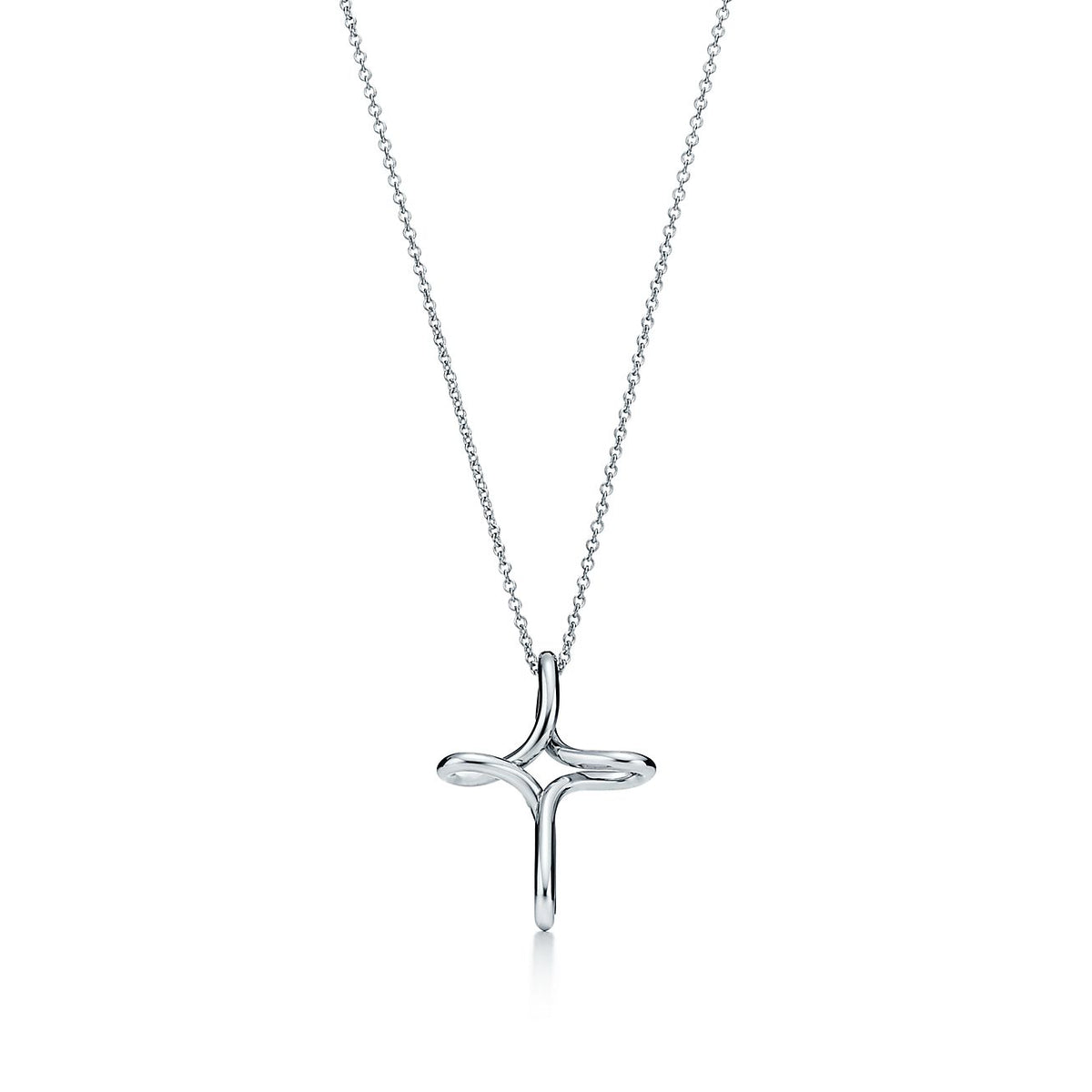 [Corinne]CROSS NECKLACE STERLING SILVER MATERIAL