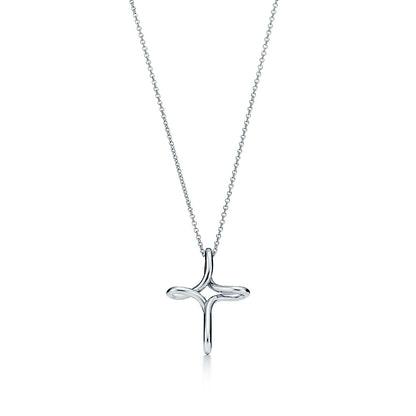 [Corinne]CROSS NECKLACE STERLING SILVER MATERIAL